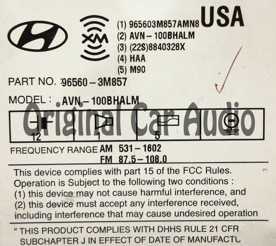 Hyundai Genesis Lexicon navigation satellite radio CD player