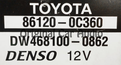 E7030 TOYOTA Sequoia Tundra Navigation GPS System Radio