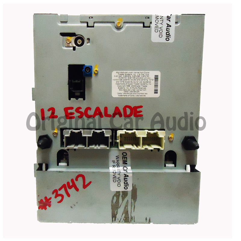 Unlocked 2007 2008 2009 2010 2011 2012 2013 2014 Cadillac OEM Escalade EXT ESV Supernav GPS Navigation CD Player