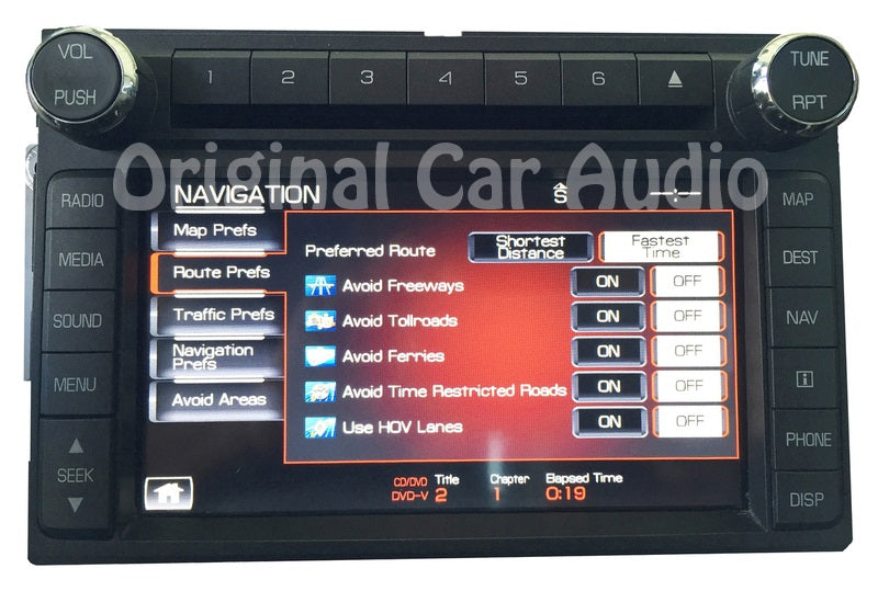 2009 - 2013  LINCOLN FORD OEM Navigation AM FM XM Radio CD Player Receiver