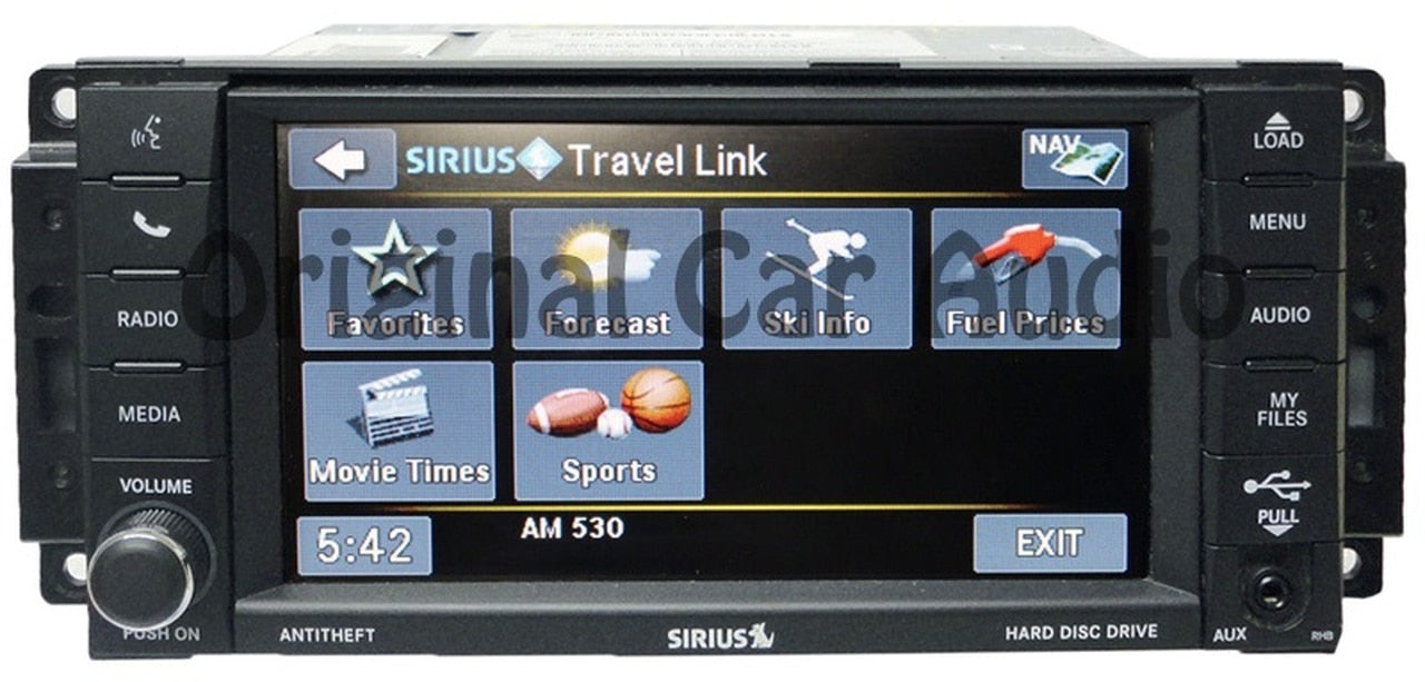 Refurbished 2007 - 2013 JEEP DODGE CHRYSLER OEM MyGig Navigation Radio CD Player SAT Receiver RHB