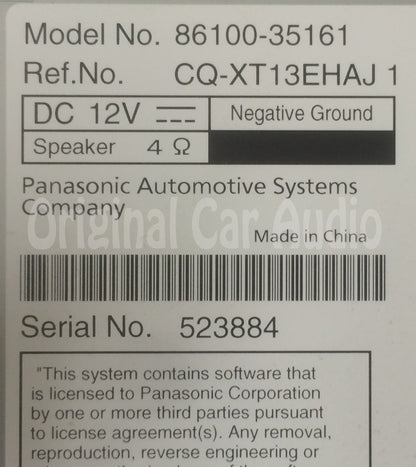 Refurbished Toyota 4Runner 2014 2015 OEM Navigation GPS Touch Screen Bluetooth Radio AM FM HD CD Player 57079