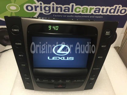 Refurbished 2007 Lexus GS450H Navigation GPS CD Radio Display Information Screen OEM Climate Control