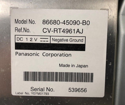 2011-2014 Toyota Sienna OEM DVD Rear Entertainment Widescreen Display Monitor Grey