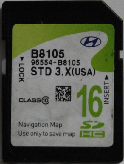 2013 - 2015 Hyundai Santa Fe OEM Navigation Maps Factory SD Card STD 3.X B8105