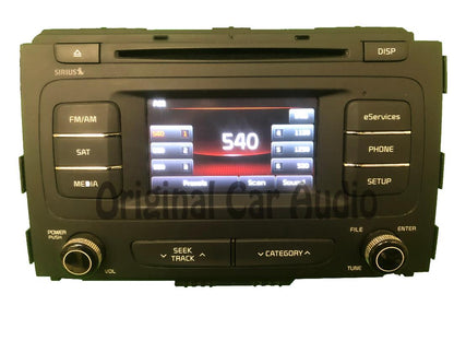 2015 - 2016 Kia Sedona OEM UVO Touch Screen Single CD Multimedia Radio Receiver