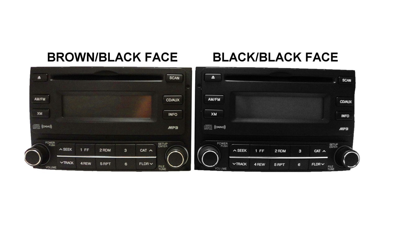 Hyundai ELANTRA Radio XM Satellite MP3 CD Player Brown