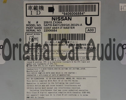 2011 - 2013 Nissan Altima OEM Navigation XM GPS Bluetooth Stereo AM FM Radio CD Player Receiver
