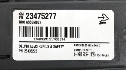 2015 - 2016 Chevrolet Express 2500 3500 GMC Savana Radio Aux CD Player