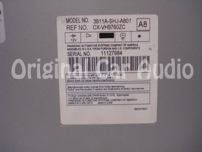 Honda Odyssey DVD WMA MP3 CD Player 3911A-SHJ-A801 2005 2006 2007 2008 2009 Ho066