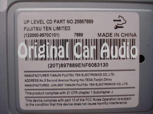 Unlocked 2008 2009 2010 Chevrolet Chevy Impala OEM AM FM Radio Stereo MP3 CD Player Receiver US8
