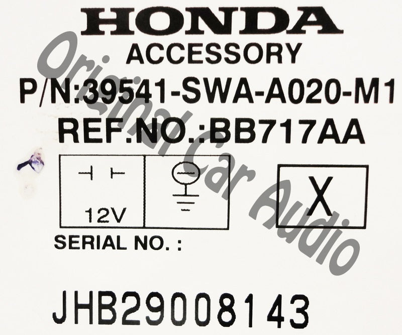 Honda Navigation Radio GPS XM CD Disc Player Changer 2AN0 W/ Bezel