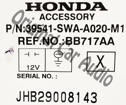 Honda Navigation Radio GPS XM CD Disc Player Changer 2AN0 W/ Bezel