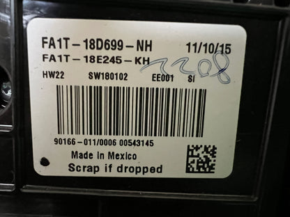 2016 - 2018 Lincoln MKX OEM Single CD Radio Dual Zone Climate Control Panel Assembly Heated and Cooled Seats Bezel ONLY