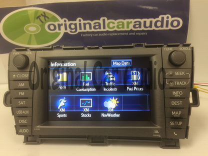 2013 2014 TOYOTA Prius Touch Screen Bluetooth AM FM Radio MP3 CD Player E7039 Factory OEM