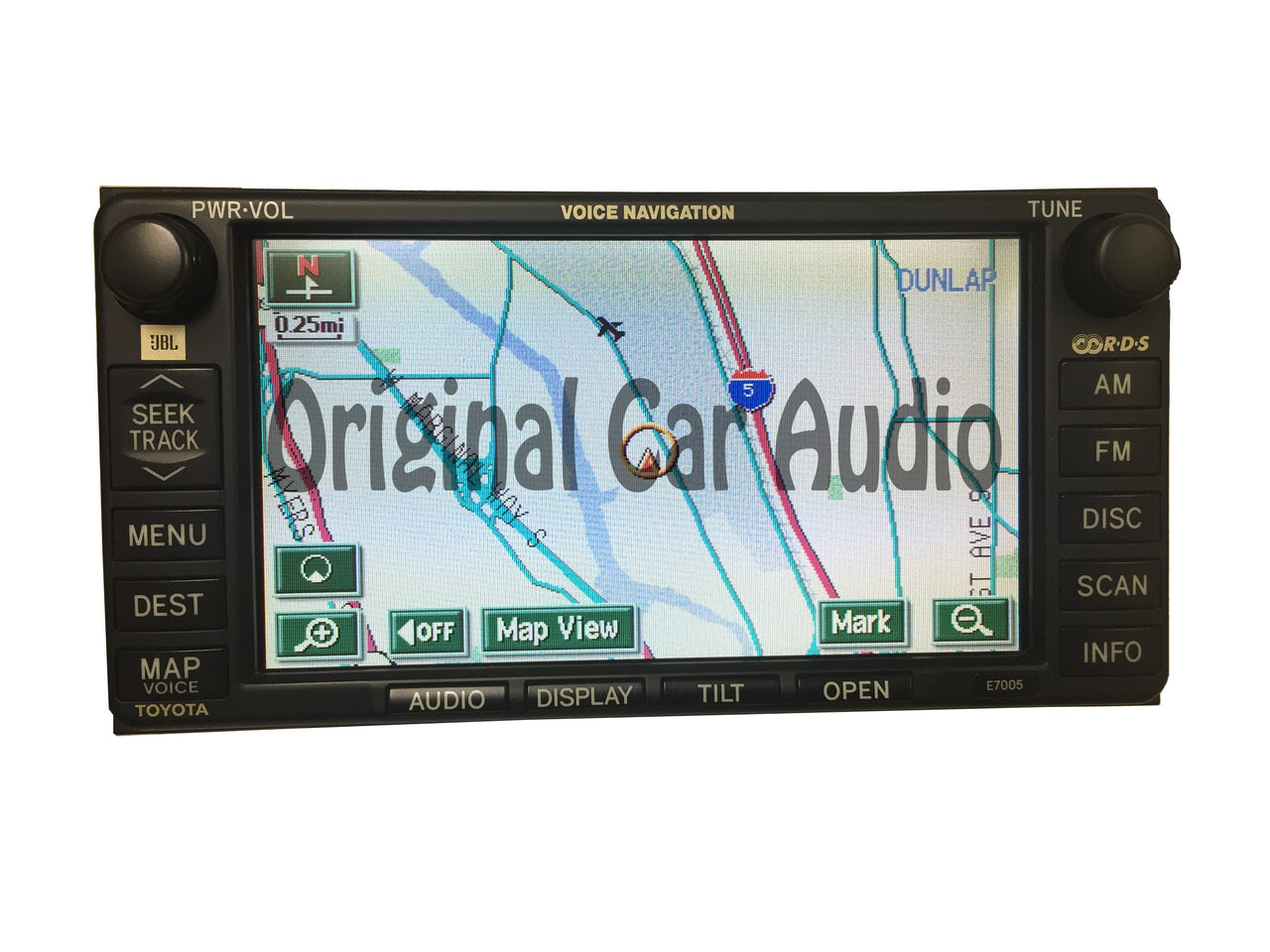 Toyota Navigation GPS System Radio 4 Disc CD Changer E7005