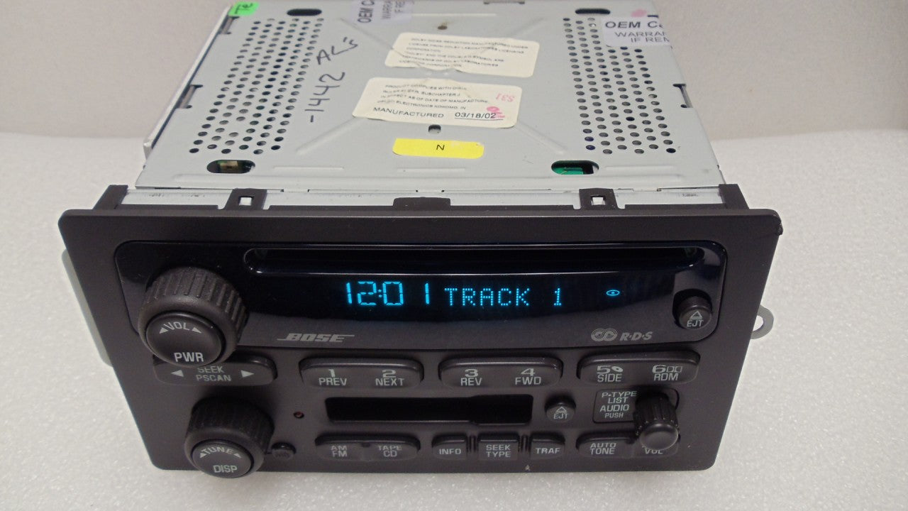 GMC BOSE RDS Radio Tape Cassette Deck CD Player OEM