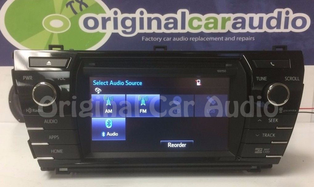 2014 2015 2016 Toyota Corolla OEM Navigation Touchscreen Gracenote XM Satellite MP3 CD Receiver