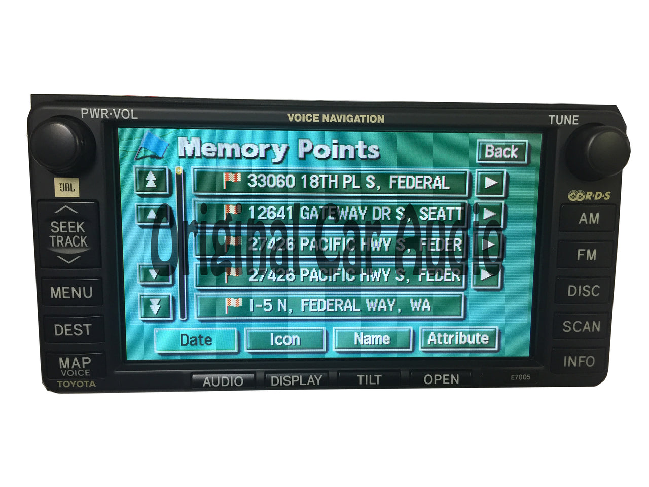 Toyota Navigation GPS System Radio 4 Disc CD Changer E7005