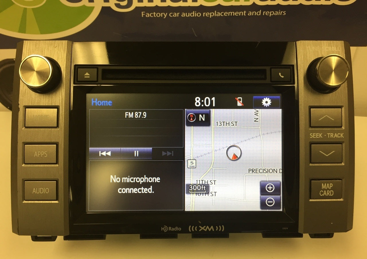 2014 2015 TOYOTA TUNDRA OEM Radio CD Player GPS NAVIGATION XM BLUETOOTH Touch Screen 57074, 510119, 57073
