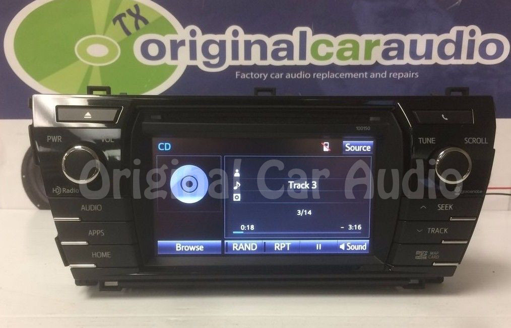 2014 2015 2016 Toyota Corolla OEM Navigation Touchscreen Gracenote XM Satellite MP3 CD Receiver