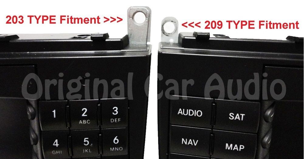 2005 - 2007 MERCEDES-BENZ C Class OEM  Command Non-Navigation Radio CD Player TYPE 203