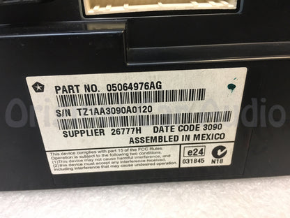 2011-2016 Dodge Journey REB Touch Screen Climate Control Radio Media Unit