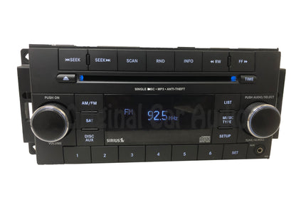 2007 - 2019 Chrysler Jeep Dodge OEM AM FM Radio CD Player RES BLUE