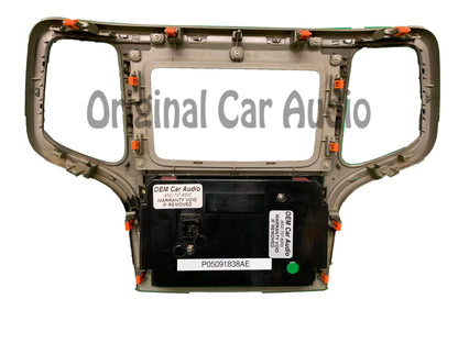 2014 - 2016 Jeep Grand Cherokee OEM 5" Touch Screen Radio Bezel Dual Zone Climate Control PANEL ONLY