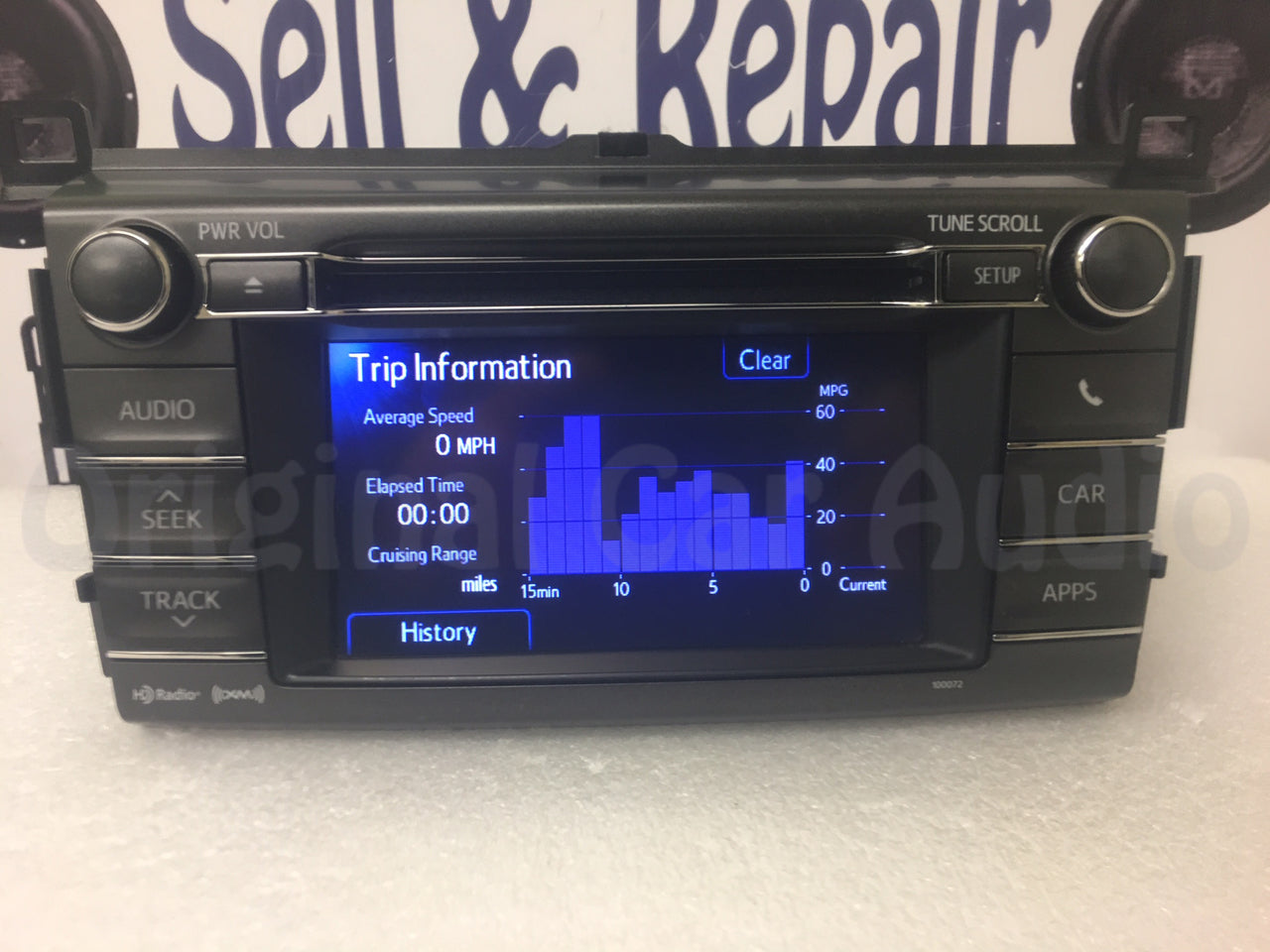 Refurbished 2013 2014 2015 Toyota Rav4 OEM AM FM Entune Touch Screen Bluetooth Unit 100072