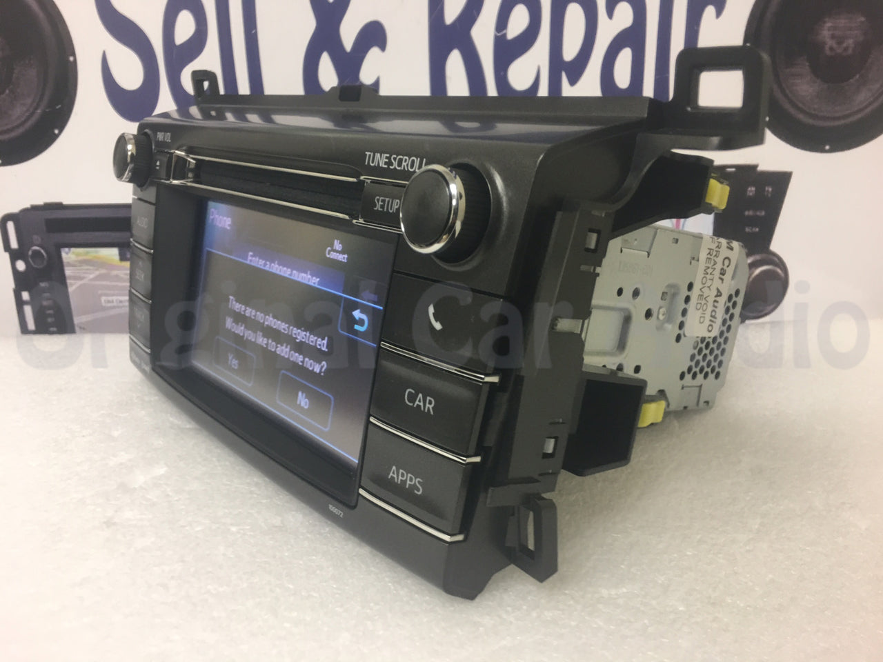 2013 2014 2015 Toyota Rav4 OEM AM FM Entune Touch Screen Bluetooth Unit 100072 Broken Tab