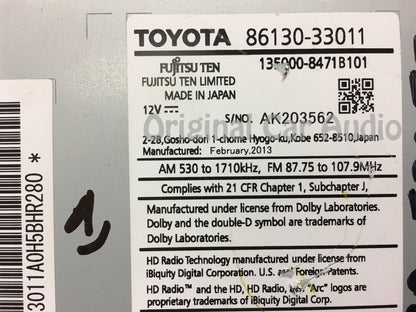 2013 Lexus ES300H ES350 OEM Gracenote SAT HD Radio 100078