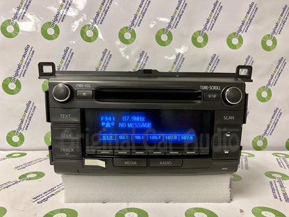 2013 - 2016 Toyota Rav4 OEM Single CD AM FM Bluetooth Media Radio Receiver