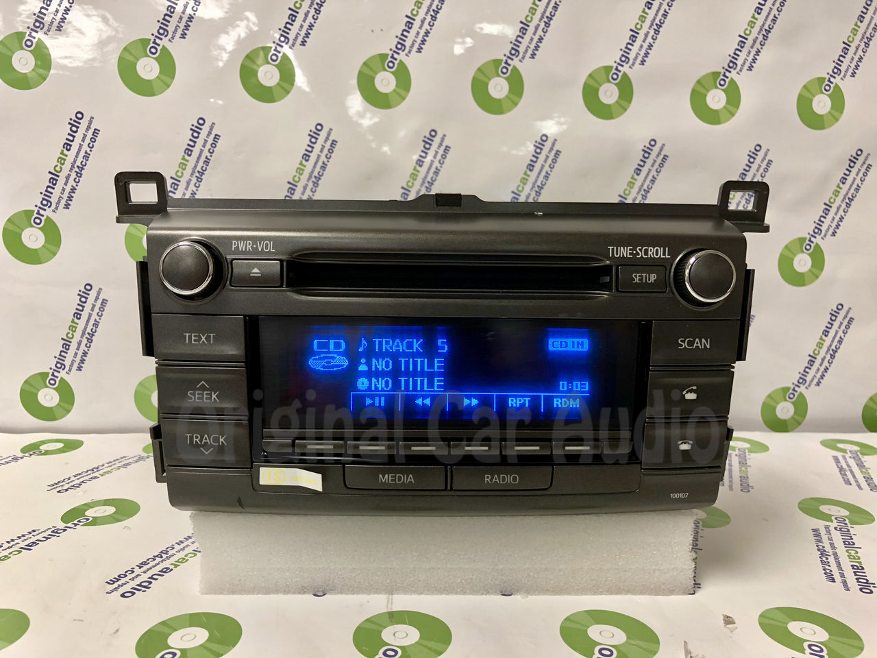 2013 - 2016 Toyota Rav4 OEM Single CD AM FM Bluetooth Media Radio Receiver