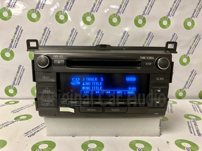 2013 - 2016 Toyota Rav4 OEM Single CD AM FM Bluetooth Media Radio Receiver