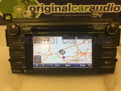 Refurbished 2014 2015 Toyota Rav4 GPS Navigation HD Radio Gracenote Bluetooth AM FM SD 100319