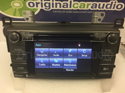 Refurbished 2014 2015 Toyota Rav4 GPS Navigation HD Radio Gracenote Bluetooth AM FM SD 100319