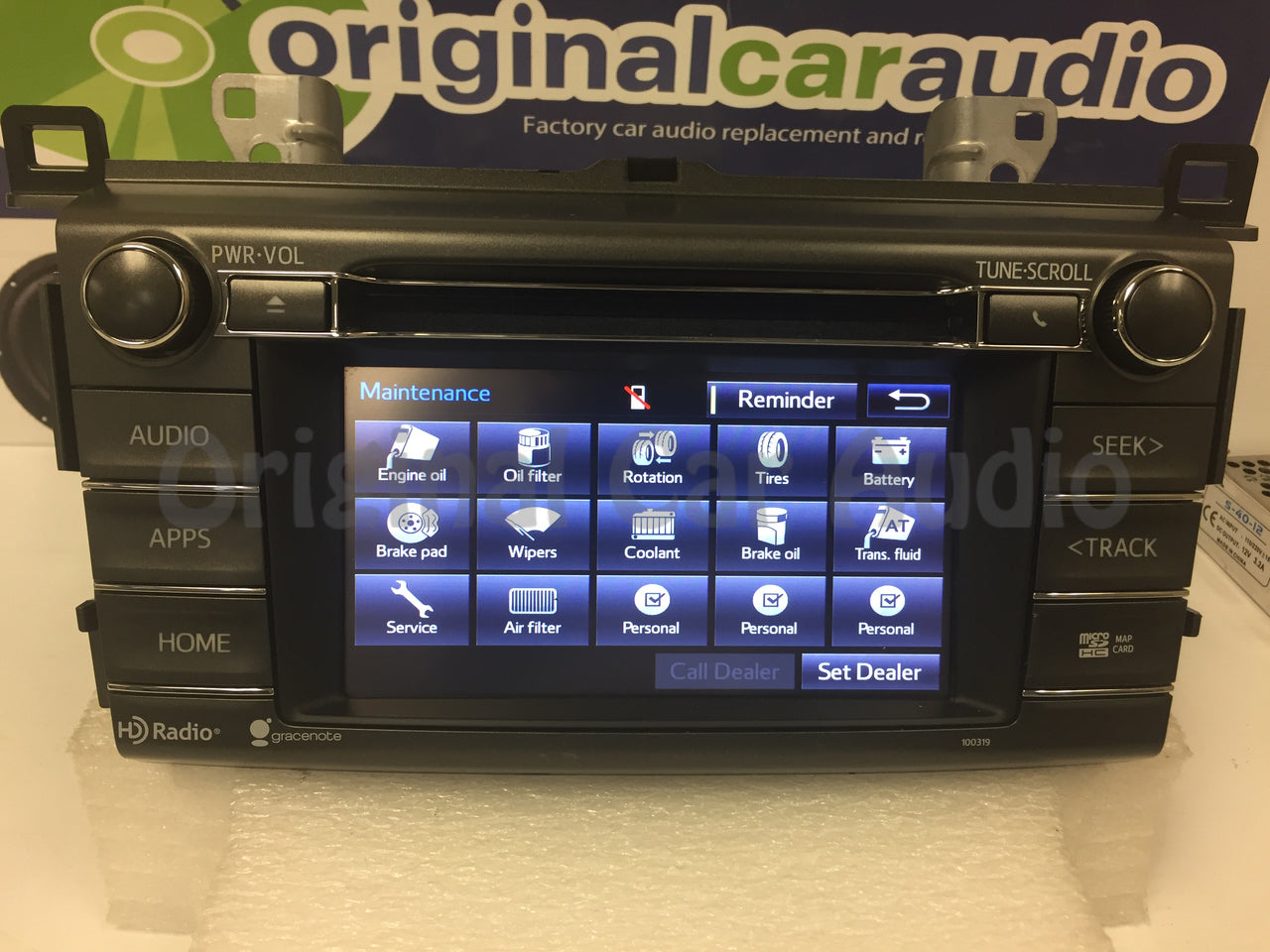 Refurbished 2014 2015 Toyota Rav4 GPS Navigation HD Radio Gracenote Bluetooth AM FM SD 100319