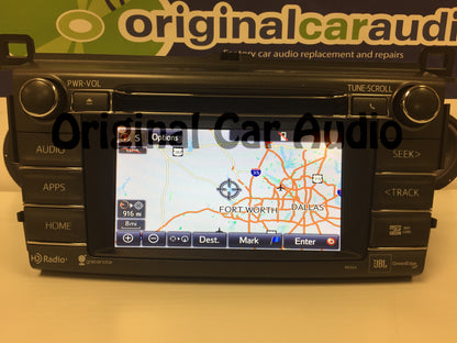 2013 2014 2015 2016 2017 Toyota Rav4 JBL HD Radio AM FM CD Player Navigation Gracenote Bluetooth SAT XM GPS OEM 100324