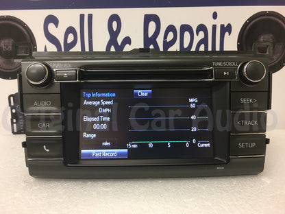 2013 - 2018 Toyota Rav4 AM FM Radio OEM Touchscreen Bluetooth Unit 100327 BLEMISHED