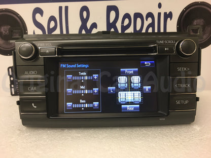 2013 - 2018 Toyota Rav4 AM FM Radio OEM Touchscreen Bluetooth Unit 100327 BLEMISHED