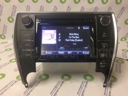 2014 - 2016 Toyota Camry OEM Gracenote Touch Screen Navigation AM FM HD Radio Receiver