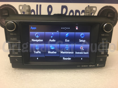 Refurbished 2016 - 2018 Toyota Rav4 OEM Entune Navigation Gracenote SAT HD Radio Receiver 100575 100583
