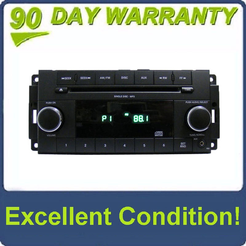 2007 - 2013 DODGE CHRYSLER JEEP OEM Radio MP3 WMA Single CD Player AUX Auxiliary RES