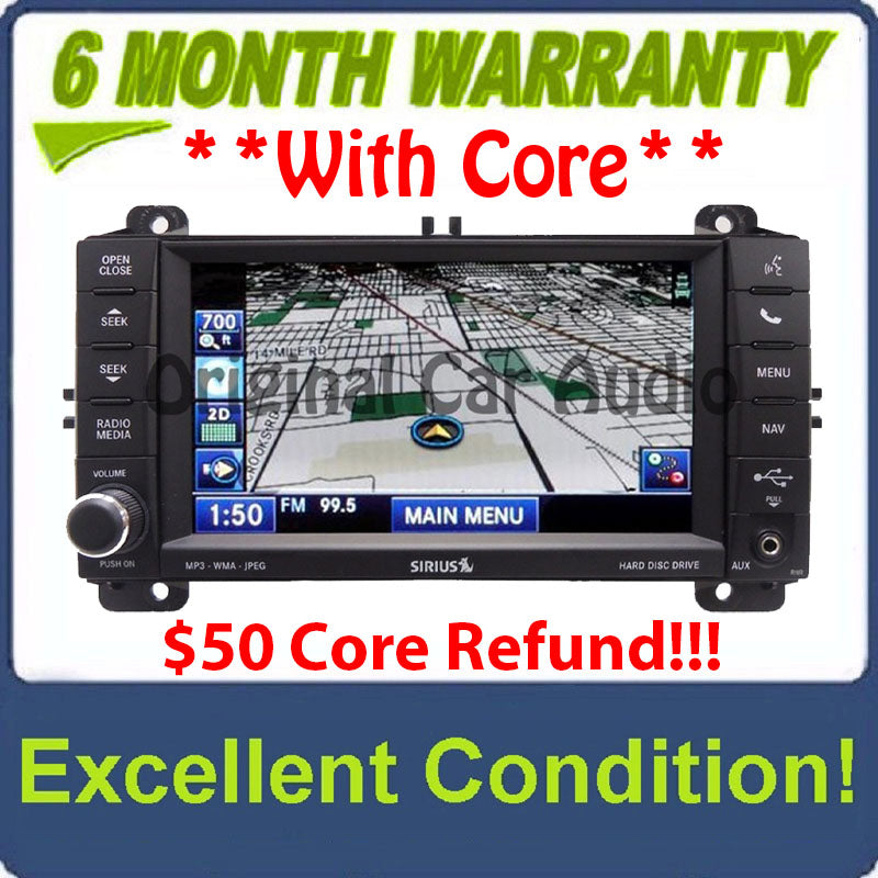 2011 2012 2013 JEEP DODGE OEM High-Speed MyGig Navigation Radio CD Player Receiver