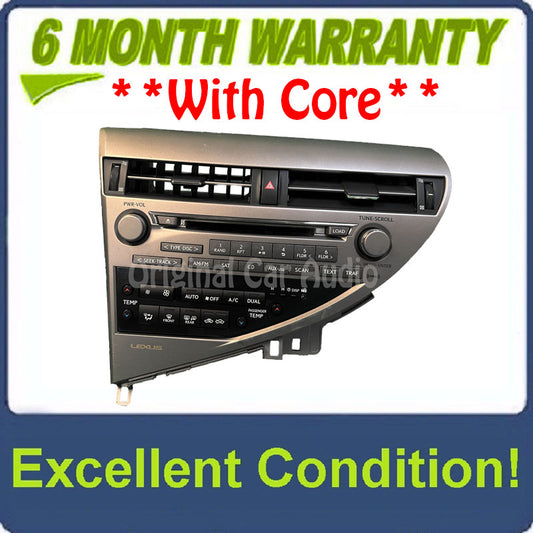 2009 - 2015 LEXUS RX450H RX350 OEM AM FM SAT Radio Receiver 6 Disc Changer MP3 CD Player P10175