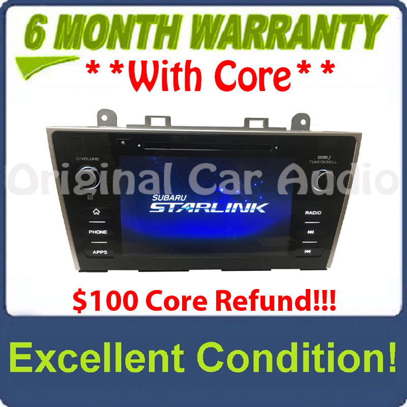 2018 2019 Subaru Legacy Outback OEM Starlink Multimedia APPS CD XM ANALOG Radio Receiver w/ CARPLAY