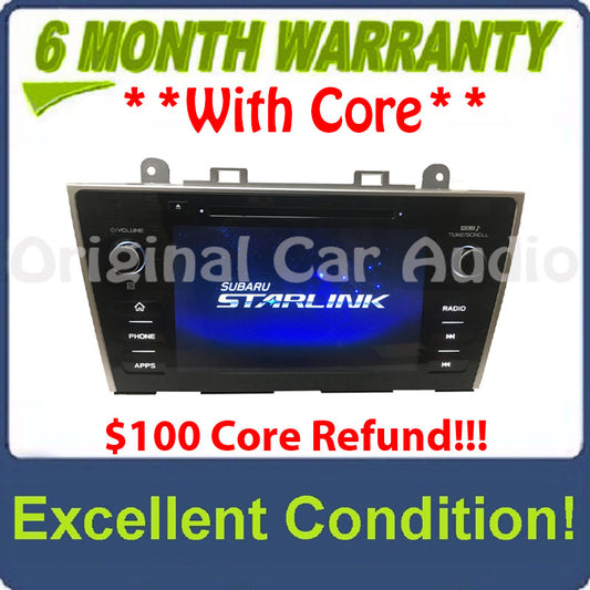 2018 2019 Subaru Legacy Outback OEM Starlink Multimedia APPS CD XM ANALOG Radio Receiver w/ CARPLAY