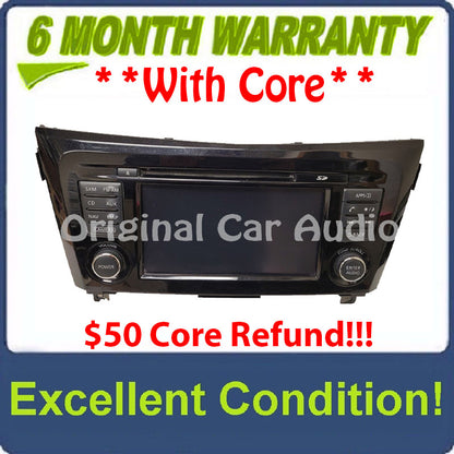 2016 - 2018 Nissan Rogue Sport OEM Navigation AM FM XM Radio CD Player