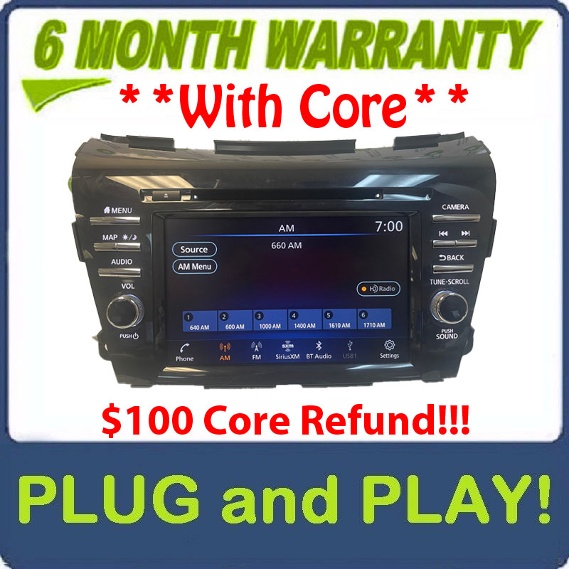 2018 - 2020 Nissan Murano OEM Touch Screen Multi Media Radio Receiver